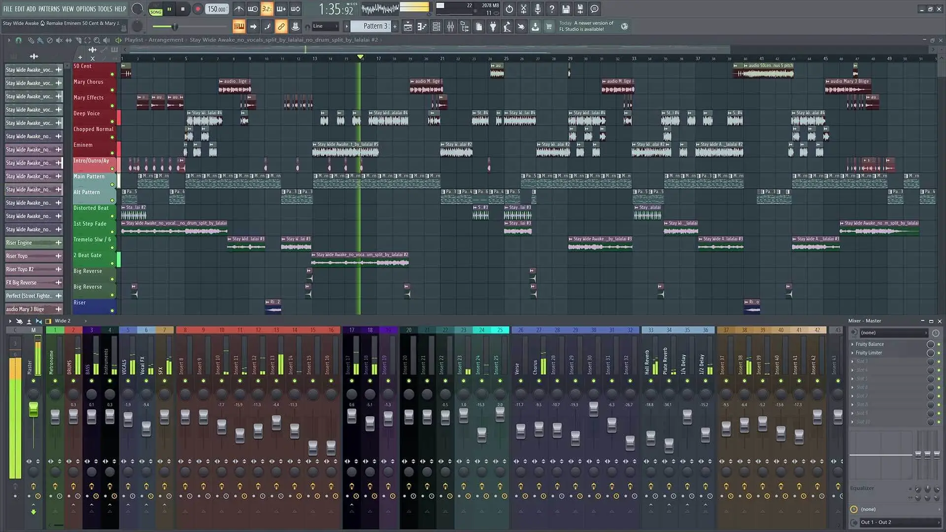 Stay Wide Awake Arrangement in FL Studio